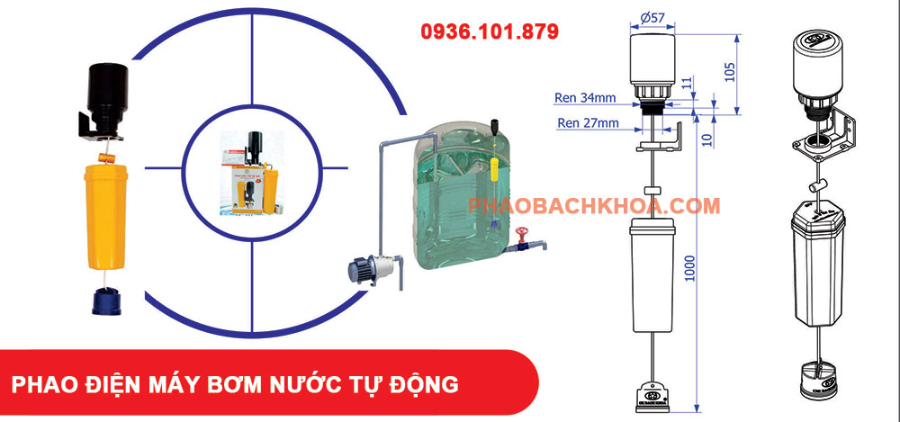 Phao Điện Máy Bơm Nước Tự Động