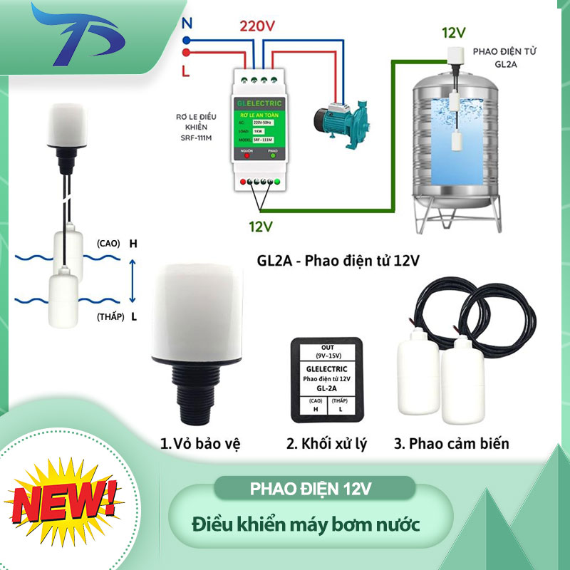 Phao điện tử 12v Gl2a